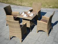 Rattan Round Table And Chairs & Chair - DR-3106