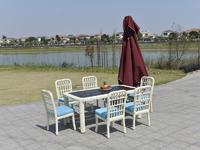Wicker Patio Furniture 1+6 Rattan Table And Chairs- DR-3306