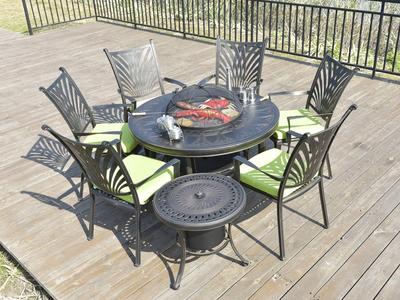 Outdoor Cast Aluminium Garden Table And Chairs Set - DR-3232BT&DR-3313C